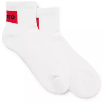 Носки HUGO Rib Label 10249361 Short 2 Units, белый
