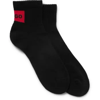 Носки HUGO Sh Rib Label Cc 10249361 2 шт, черный