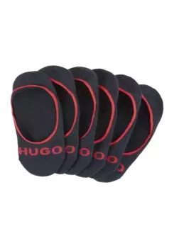 Носки HUGO Underwear "3P SL PLUSH LOGO CC" (упаковка, 3 пары, 3 шт.), с контрастной надписью HUGO, синий
