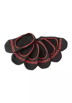 Носки HUGO Underwear "3P SL PLUSH LOGO CC" (упаковка, 3 пары, 3 шт.), с контрастной надписью HUGO, черный