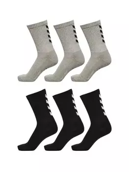 Носки Hummel 6 er Pack Sport Lange Basic FUNDAMENTAL, цвет schwarz-beige