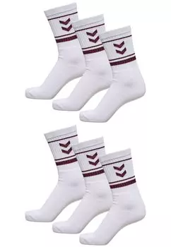 Носки Hummel 6 er Set Sport Freizeit Basic mit Logo, белый