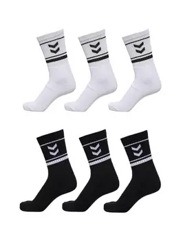 Носки Hummel 6 er Set Sport Freizeit Basic, цвет schwarz-wei