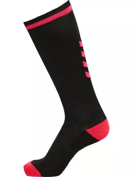 Носки Hummel Hohe Innen Elite Indoor Sock High, цвет BLACK/DIVA PINK