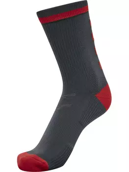 Носки Hummel Niedrige Elite Indoor Sock Low Pa, цвет EBONY/FLAME SCARLET