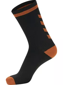 Носки Hummel Niedrige Elite Indoor Sock Low, цвет BLACK/ORANGE TIGER