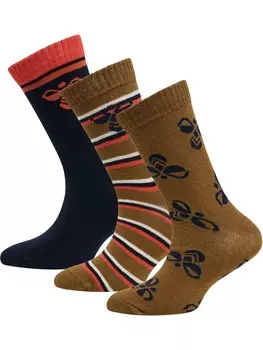 Носки Hummel Socks Alfie, оливковый/черный