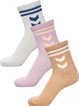 Носки Hummel Socks, цвет Cognac/Silver grey/Orchid
