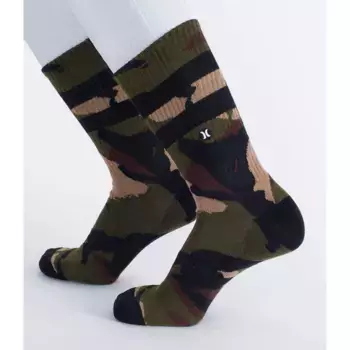 Носки Hurley H2O Jacquard crew, зеленый