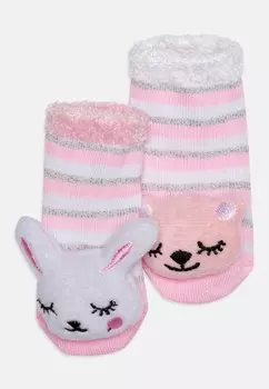 Носки INFANT CASUAL CUTE ANIMAL BOX UNISEX 2 PACK Skechers, цвет ros