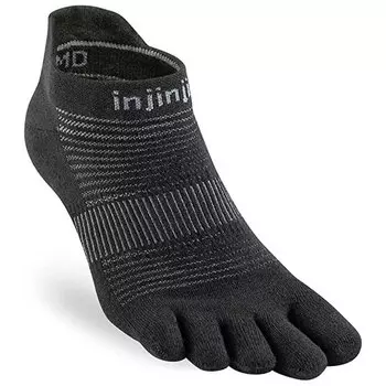 Носки Injinji Run Lightweight No-Show, черный