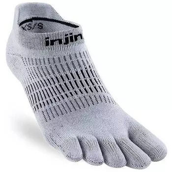 Носки Injinji Run Lightweight No-Show, серый