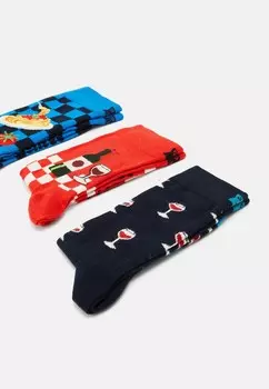 Носки ITALIAN FOOD 3 PACK Happy Socks, мультиколор