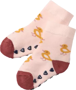 Носки из АБС-пластика с мотивом цыпленка розовые размер. 19/22 1ч. ALANA