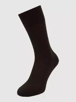Носки из чистой мериносовой шерсти модель Бристоль Falke, темно-коричневый