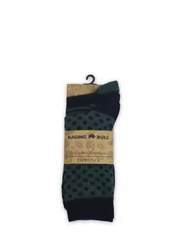 Носки из хлопковой смеси с рисунком Raging Bull, бирюзовый/темно-синий