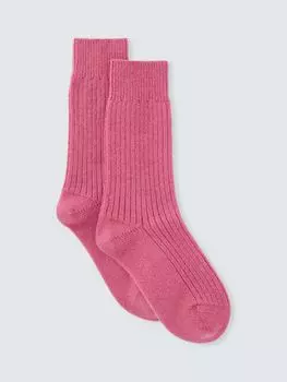 Носки из кашемира John Lewis, ярко-розовый