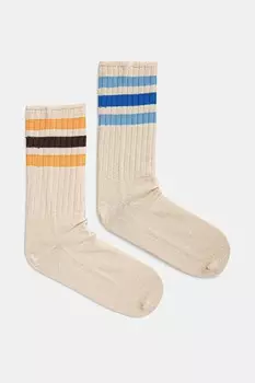 Носки из льняной смеси, 2 шт. в упаковке Adidas Originals, бежевый