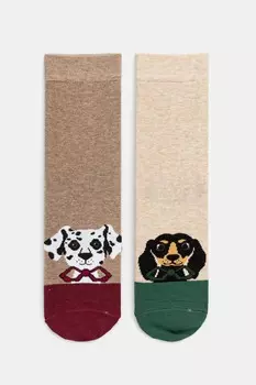 Носки из медицинского хлопка, 2 шт Medicine, мультиколор