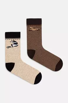 Носки из медицинского хлопка, 2 шт Medicine, мультиколор