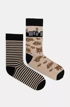 Носки из медицинского хлопка, 2 шт Medicine, мультиколор