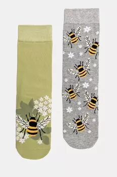 Носки из медицинского хлопка, 2 шт Medicine, мультиколор