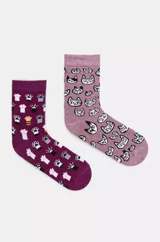 Носки из медицинского хлопка, 2 шт Medicine, мультиколор