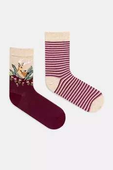 Носки из медицинского хлопка, 2 шт Medicine, мультиколор