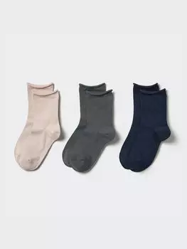 Носки из смеси шелка Uniqlo, бежевый