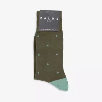 Носки из смесового хлопка с точечным принтом Falke, цвет military