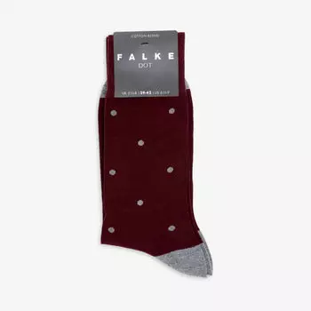 Носки из смесового хлопка с точечным принтом Falke, цвет barolo