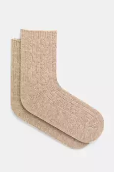 Носки из смесовой шерсти Medicine, бежевый