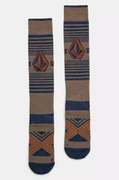 Носки из смесовой шерсти Volcom, коричневый