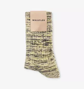 Носки из толстого меланжевого эластичного хлопка Whistles, желтый
