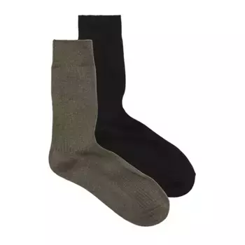Носки Jack & Jones Premium 2 pairs, черный/серый