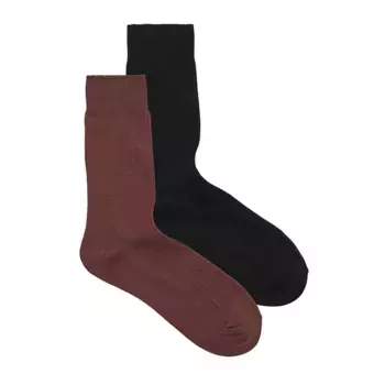 Носки Jack & Jones Premium 2 pairs, коричневый/черный