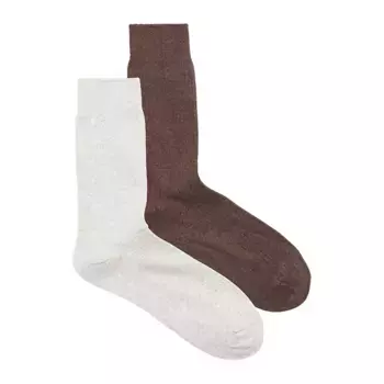 Носки Jack & Jones Premium 2 pairs, серый/коричневый