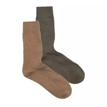 Носки Jack & Jones Premium 2 pairs, зеленый/коричневый