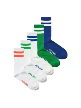 Носки Jack & Jones Socken 5er Pack, цвет Wei/Grn/Blau