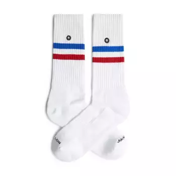 Носки Jimmy Lion Athletic Essentials Stripes crew, белый
