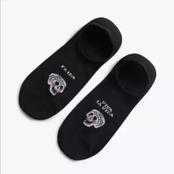 Носки Jimmy Lion Frida Viva La Vida no show, черный