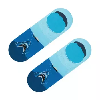 Носки Jimmy Lion Jaws Shark Attack no show, синий