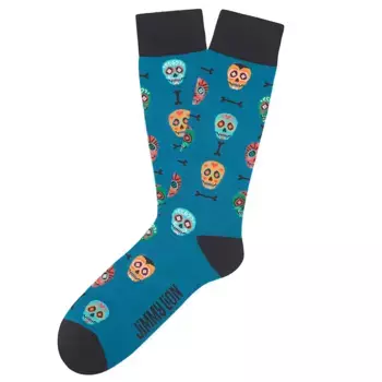 Носки Jimmy Lion Skulls long, синий