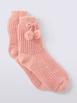 Носки John Lewis Chunky Ribbed Lounge, розовый