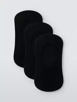Носки John Lewis Invisible Trainer Liner 3 шт, черный