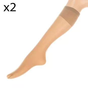 Носки Jolie Folie Pack 2 Long, бежевый