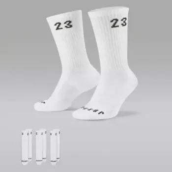 Носки Jordan Essentials Crew (3 шт), белый/черный