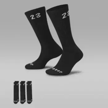 Носки Jordan Essentials Crew (3 шт), черный/белый