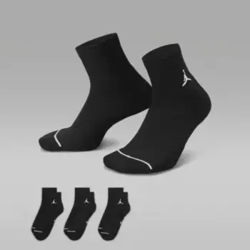 Носки Jordan Everyday Ankle (3 шт), черный/белый