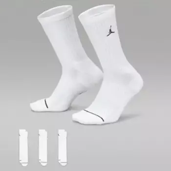 Носки Jordan Everyday Crew (3 pairs), белый/черный